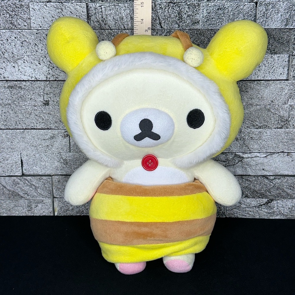 San-X Honey Bee Rilakkuma Korilakkuma 15” Stuffed Plushie